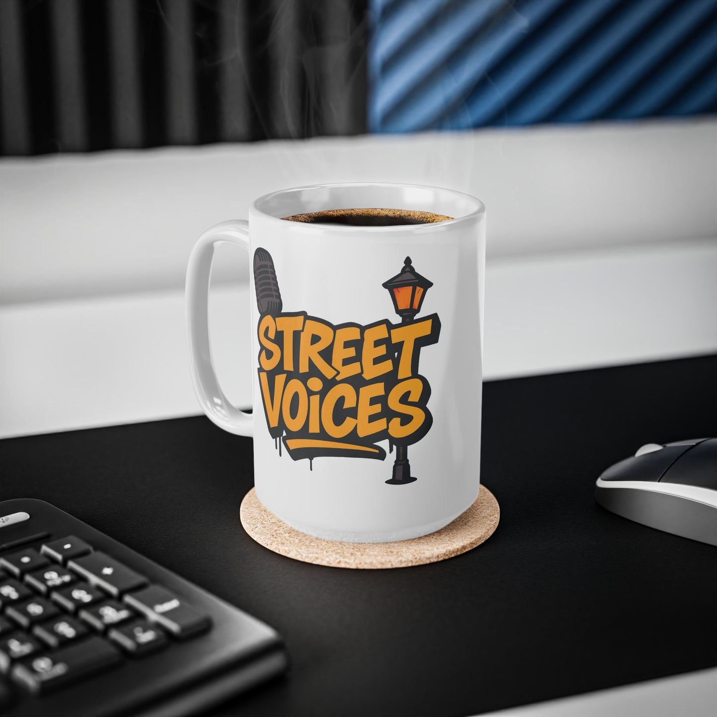 Street Voices Ceramic Coffee Cups, 11oz, 15oz