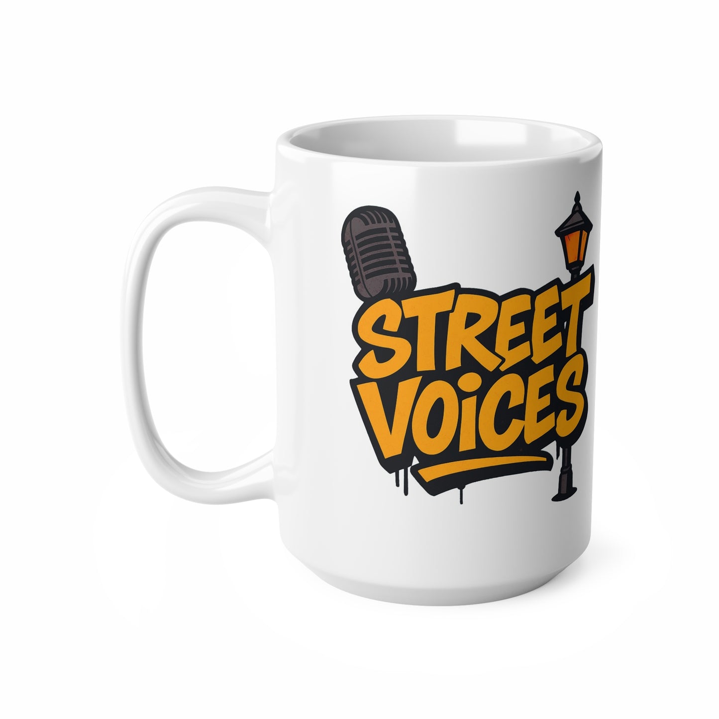 Street Voices Ceramic Coffee Cups, 11oz, 15oz
